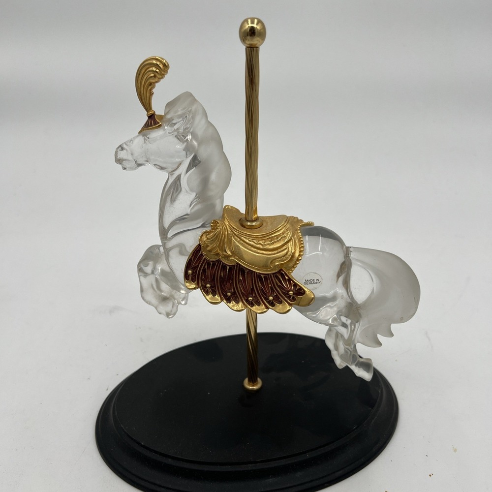 Crystal Majesty By William Dentzel III The Franklin Mint Carousel Horse Germany - Picture 5 of 11